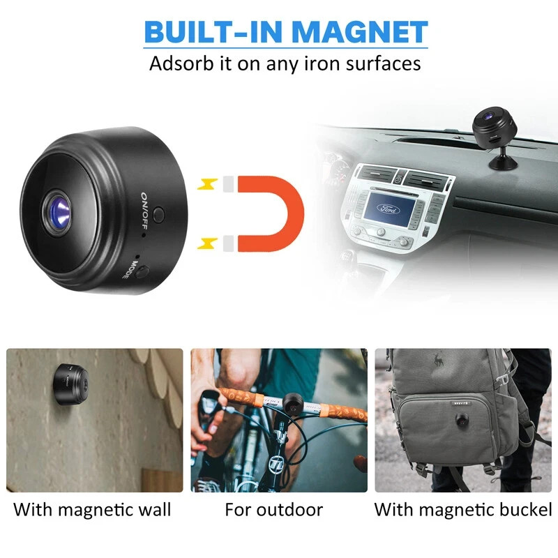 Mini Camara Oculta Espia De Seguridad WiFi 1080P Inalambrica Con Audio y Video gallery