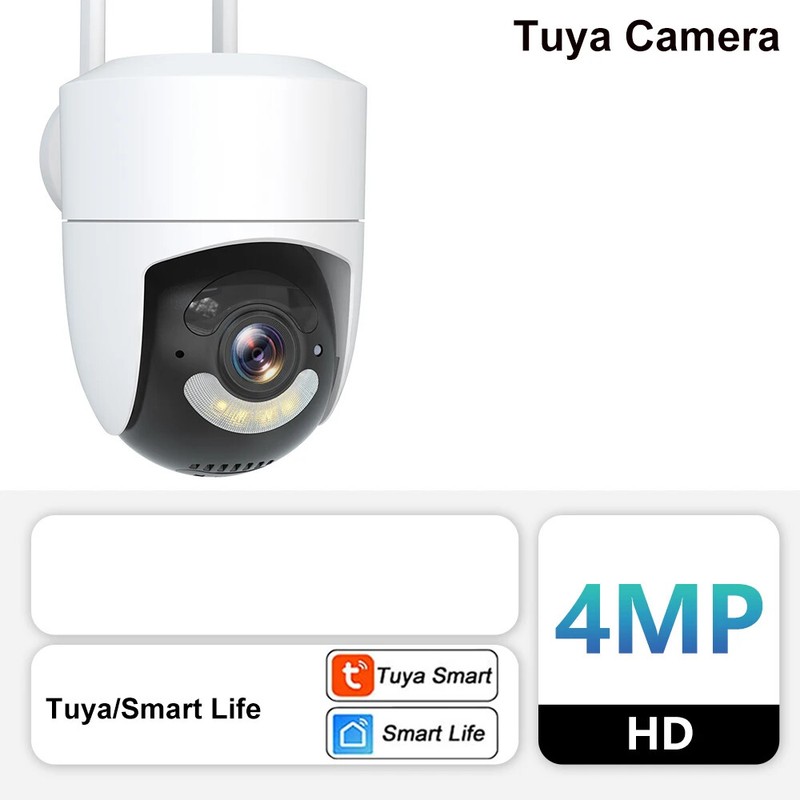 2K 4MP Security Camera WiFi Mini PTZ Video Two Way Audio Surveillance IP Camera
