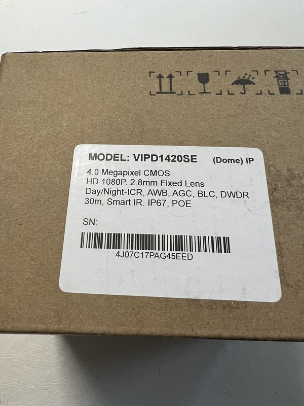 VIPD1420SE 4.0 Megapixel CMOS Dome Camera gallery