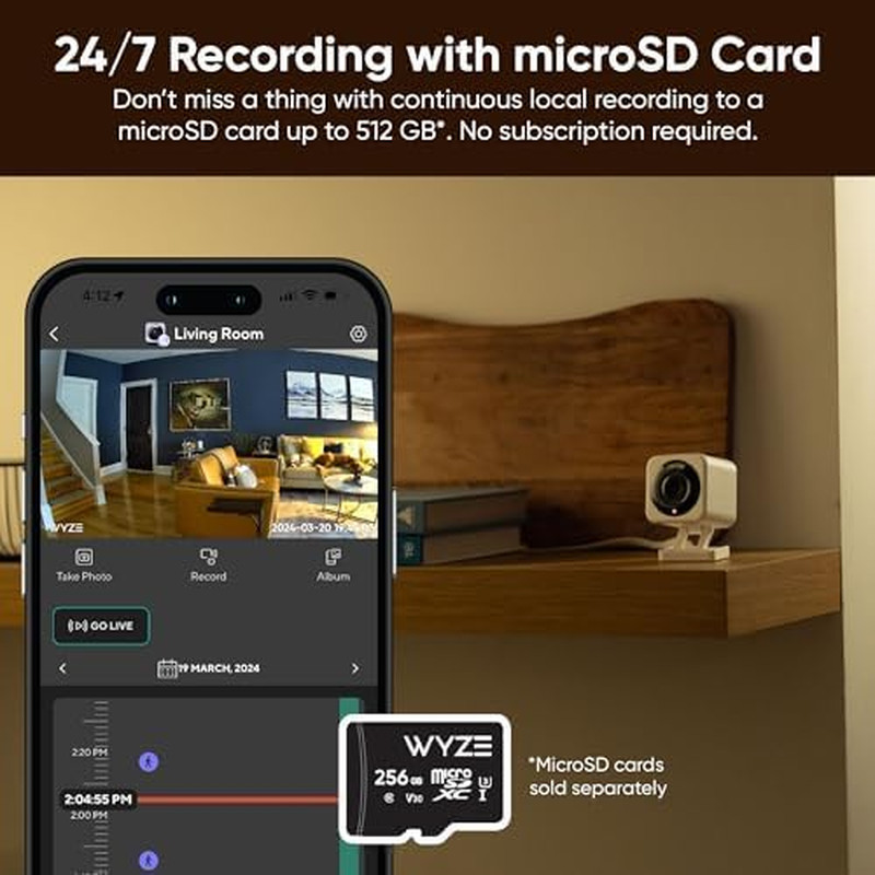 Cam V4 (Latest Model), 2.5K AI Security Camera, Indoor/Outdoor Cameras for Home gallery