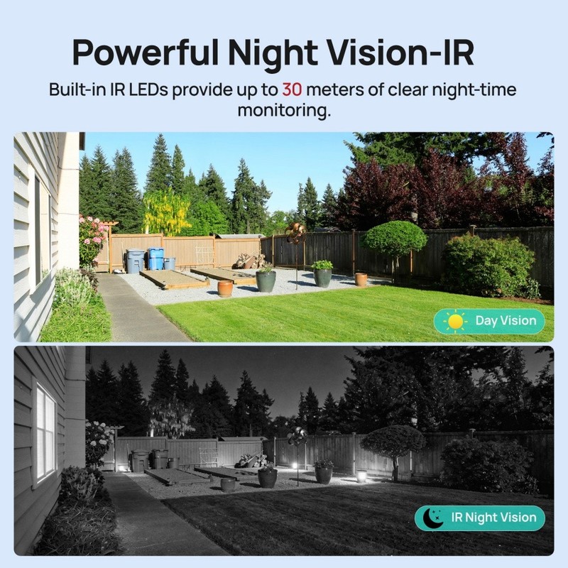 Vikylin 4K 8MP PoE IP Camera Outdoor IR Light Night Vision Onvif Wired w/ Audio gallery