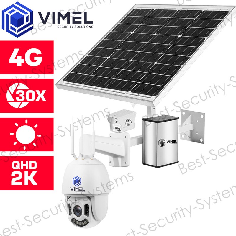 Advanced Solar Security Camera 4G Battery 30X SIM card Site Farm Outdoor