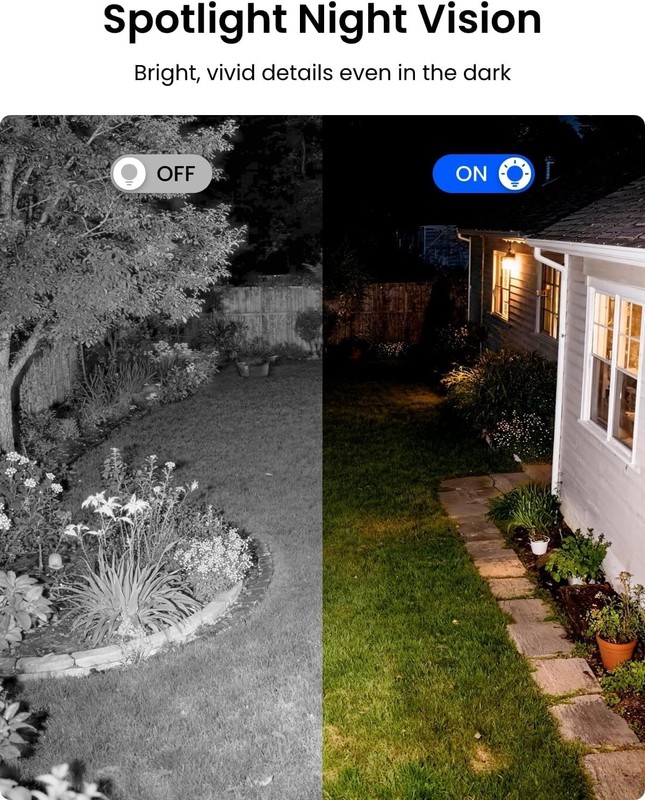 Outdoor Security Camera Lumus 2K, 4MP, Smart AI Detection, Color Night Vision gallery