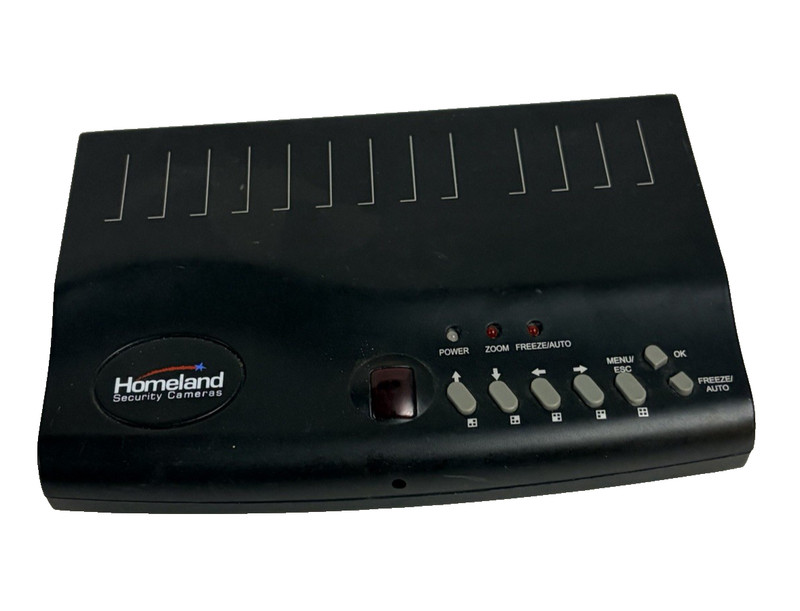 Homeland Security Video Cameras Color Quad Processor Model 04821 Box Power Test✅