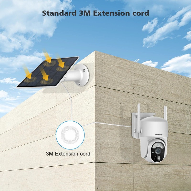5MP 4G LTE Cellular Security Camera Solar - SIM Card, Wireless Outdoor No WiFi gallery
