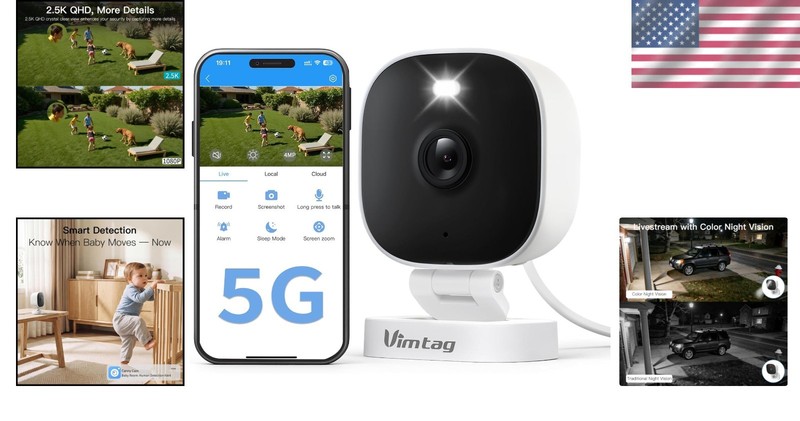 Pet/Dog Monitor Camera with Motion Activated Spotlight gallery