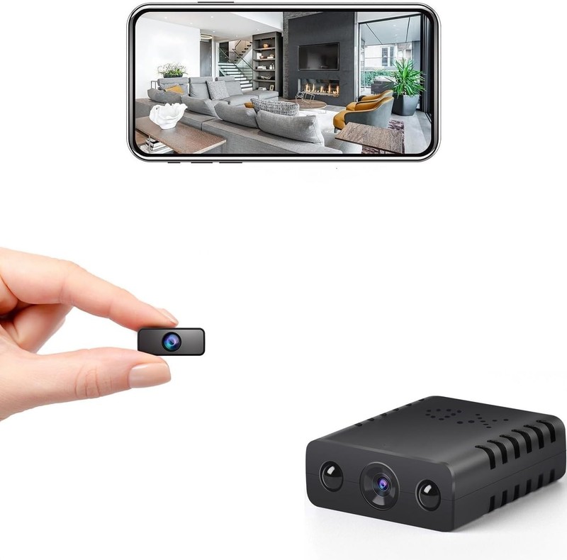 New Mini WiFi Security Camera, Black, 1080P HD Indoor Surveillance Camera wit…