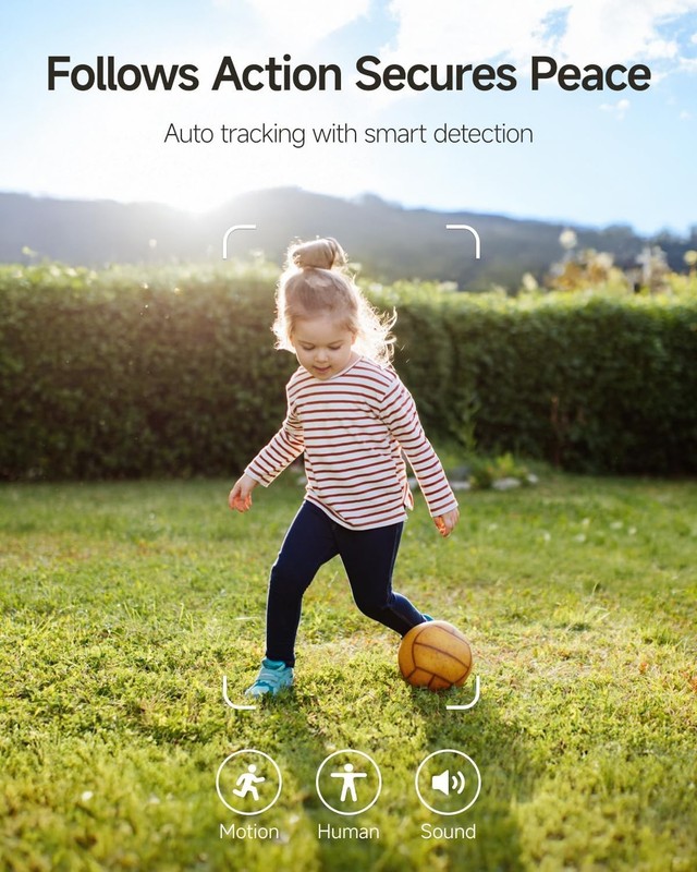 Smart Outdoor Camera 2.5K with 8x Zoom - Dual-Band WiFi & Two-Way Audio gallery