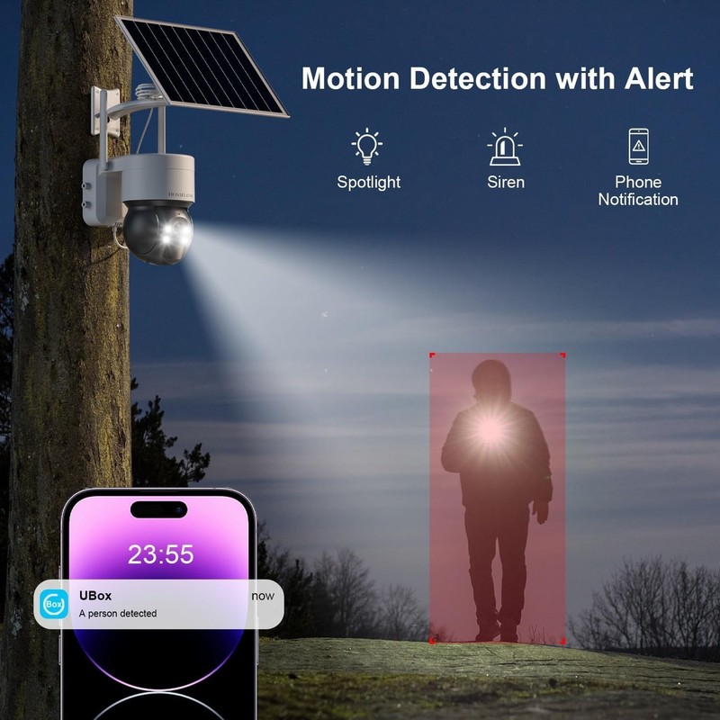 Waterproof 4G LTE Cellular Security Camera - Solar Powered, Easy App Control gallery