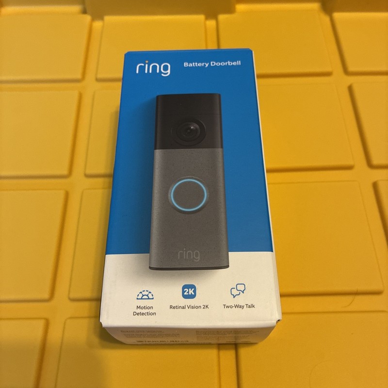 Ring – Battery Doorbell (newest model) Retinal 2K with wide-angle video – New!