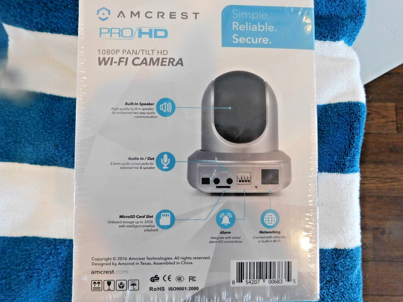 Amcrest Pro HD IP2M-841S Pan/Tilt Wi-Fi Security Camera NEW SEALED gallery