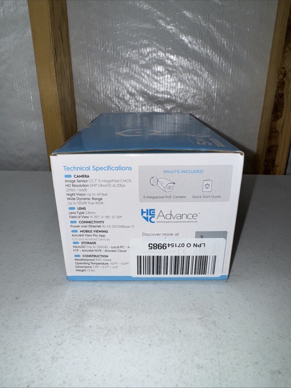 Amcrest 5-Megapixel Smart PoE Outdoor Security Camera IP5M-B1276EB-AI gallery