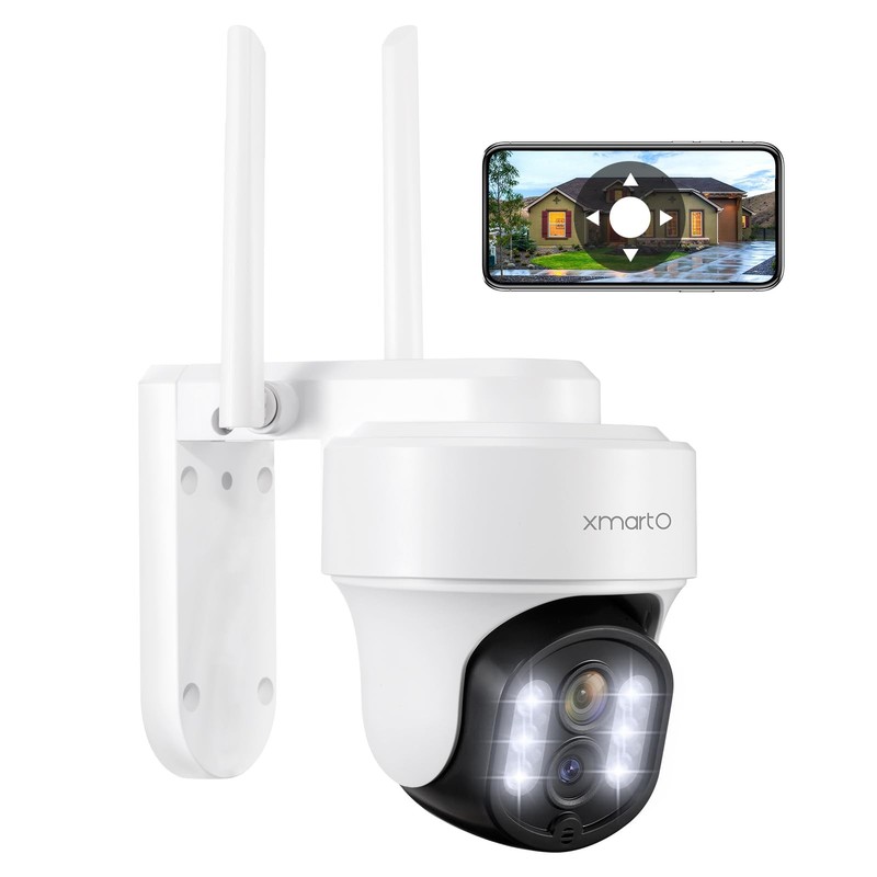 10X Zoom Dual Lens PTZ Security Camera，2K Auto Tracking HD Wireless PTZ Home …