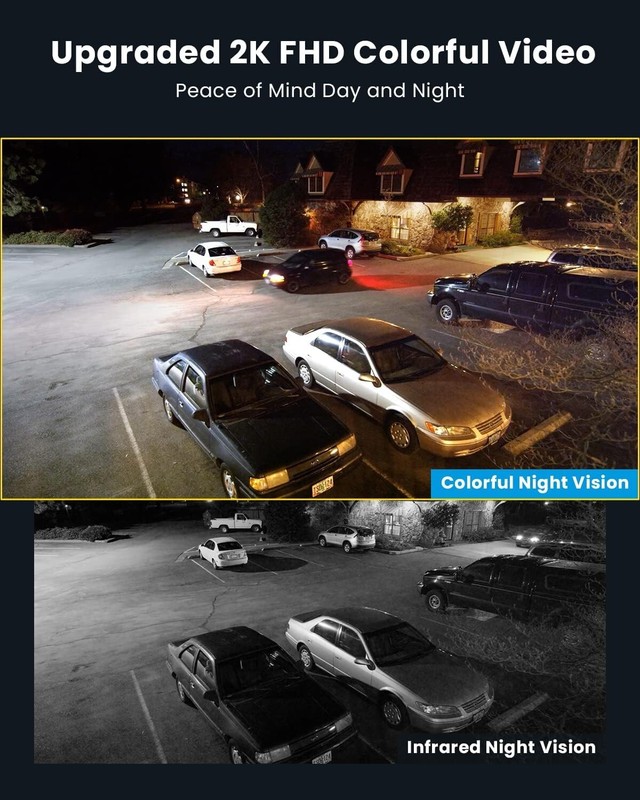 Outdoor Security Camera with Color Night Vision and Smart Siren Alerts gallery