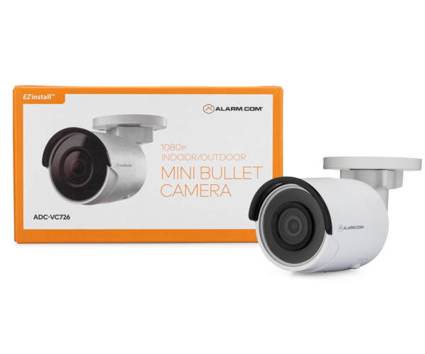 Set of 3, Alarm.com ADC-VC726 1080p Indoor/Outdoor Mini Bullet Camera – White