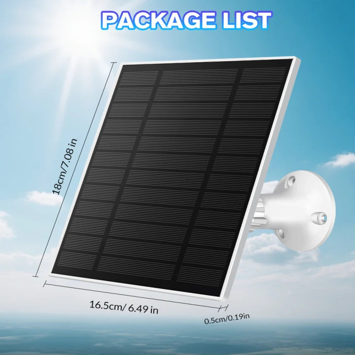 5W 10W USB Solar Panel with 9.8ft Cable for Outdoor Rechargeable Battery Camera gallery