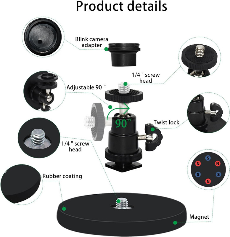Magnetic Camera Mount for Blink Outdoor & Mini Series, 2-Pack gallery