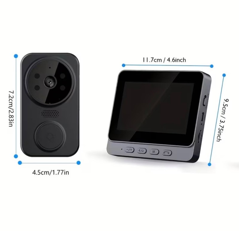 Intelligent Doorbell Camera, 4.3” Display, 1080P FHD Monitor, 120° Field of View gallery
