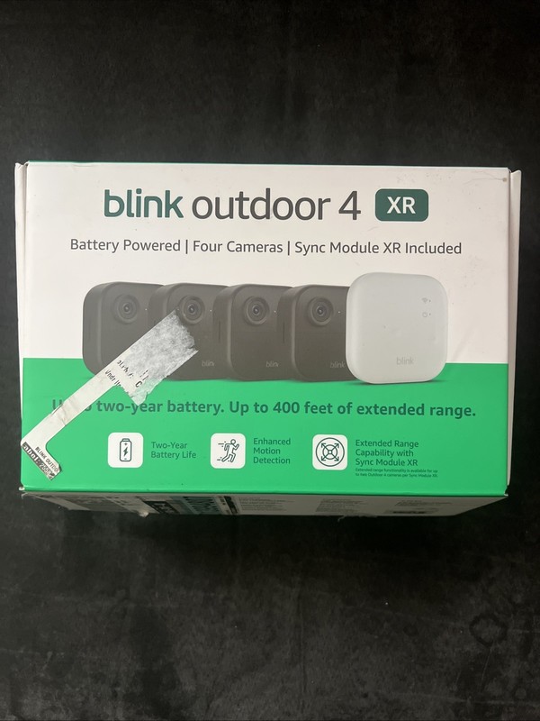 Blink Outdoor 4 XR Four Camera System w/Sync Module XR BRAND NEW BOX OPENED
