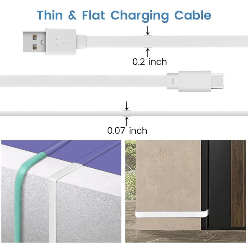 30 Ft Power Cord for Blink Mini 2 Security Camera, Blink Outdoor 4, Long USB C E gallery