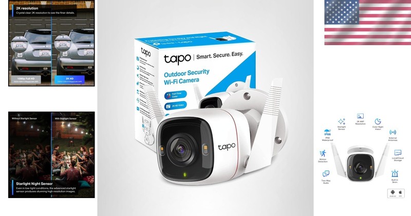 C320WS Outdoor Wired Camera: 4MP Clarity with Color Night Vision & AI Alerts gallery