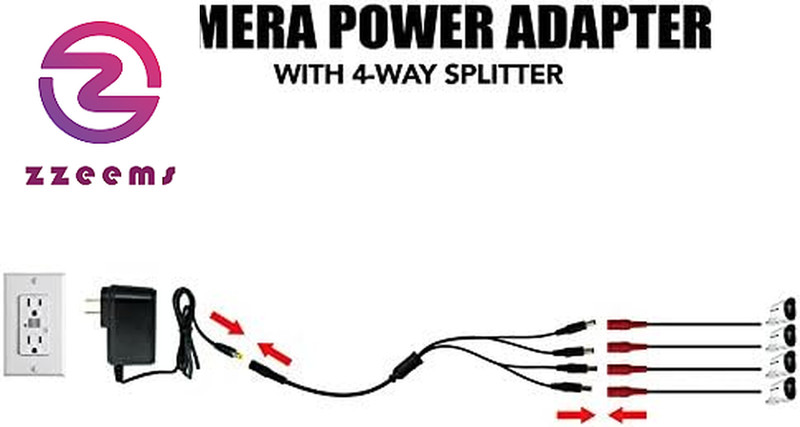 SPF-CAMP-2A Camera Adapter with 4-Way Power Splitter, Black gallery