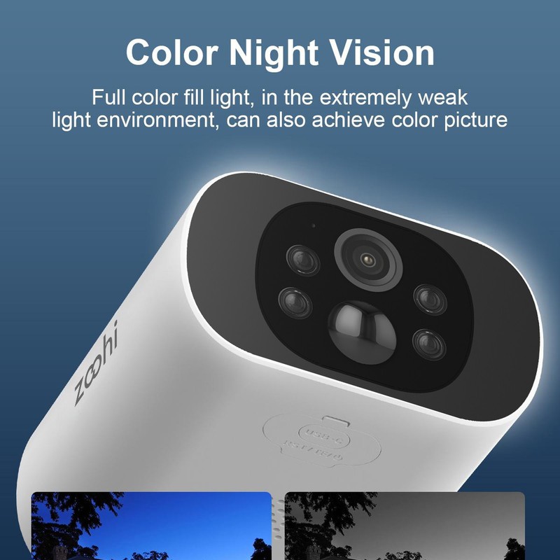Solar Security Camera WiFi 4MP Wireless Battery Powered Energy Outdoor gallery