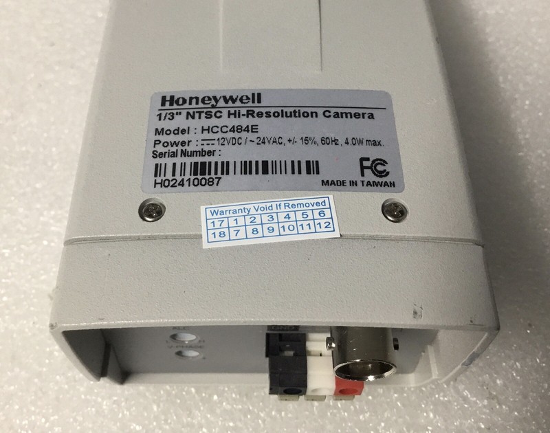 Honeywell Color Camera 480TVL 3.5-8mm Security CCTV Surveillance HCC484E TESTED! gallery