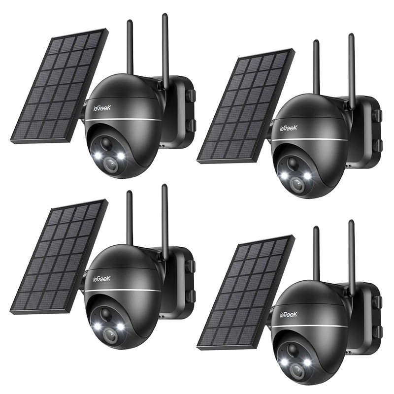 ieGeek Outdoor Wireless 5MP Solar Security Camera WiFi Home Battery CCTV System