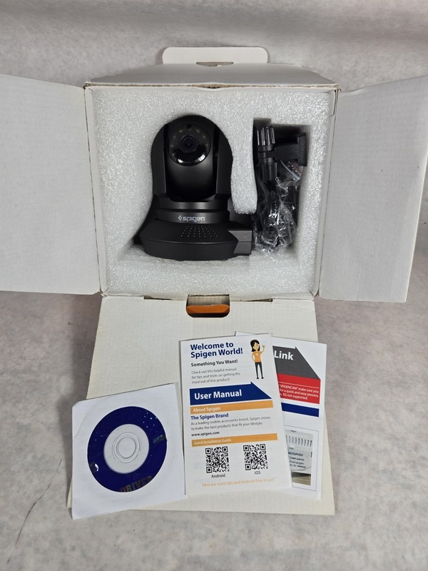 NEW Spigen Pan And Tilt Surveillance Camera – E300W Real Time Box