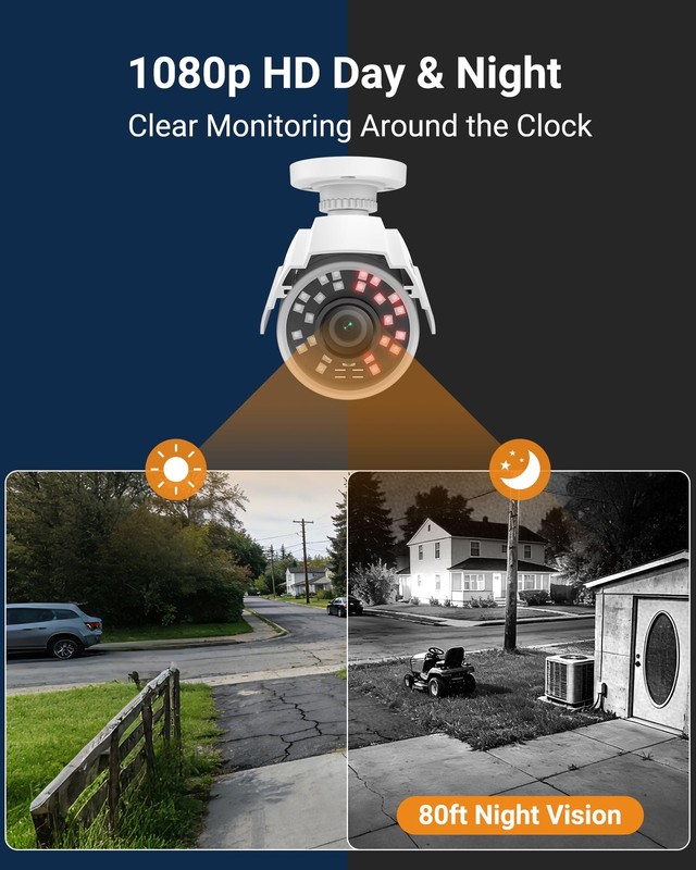 1080P HD Hybrid 4-in-1 Security Camera Outdoor, Night Vision, IP66 Weatherpro... gallery