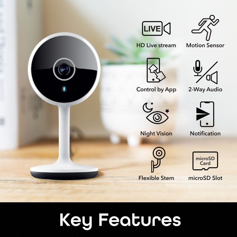 Geeni Vivid 2 Pack 1080p HD Smart Wi-Fi Security Camera System w Voice Control gallery