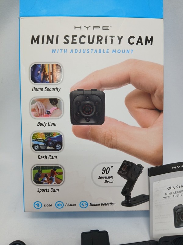 Hype Mini Security Cam with Adjustable Mount Never Used Open Box gallery