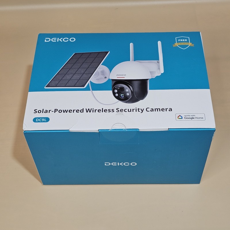 4 DEKCO WiFi Rotating Outdoor Solar Dome Home Security Camera Lot Open Box gallery