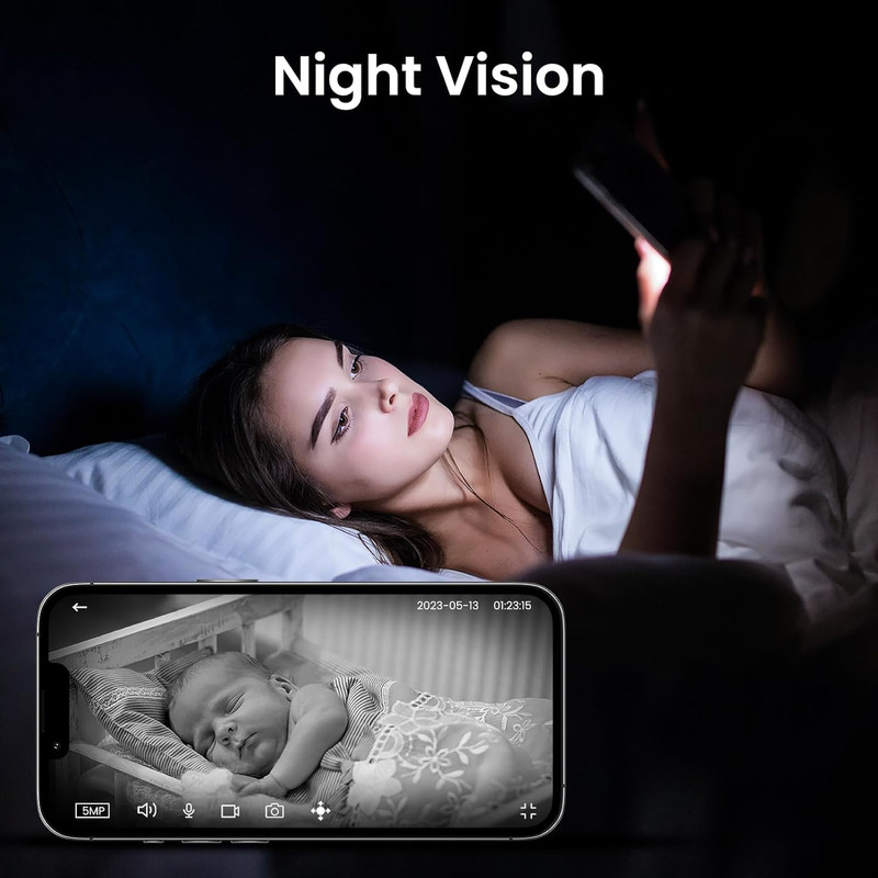 2K Home Security Cameras-2.4Ghz Wifi Indoor Camera with 360° Motion Detection fo gallery
