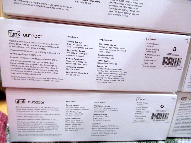 12 Blink Outdoor (3rd Gen) Security Cameras w/Sync Modules + BONUS Mounts, Cages gallery