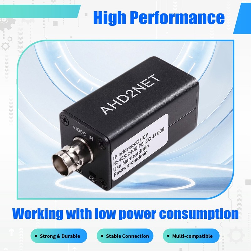 AHD/TVI/CVI/CVBS to IP Video Encoder 1080P for for NVR RJ45 for5225 gallery