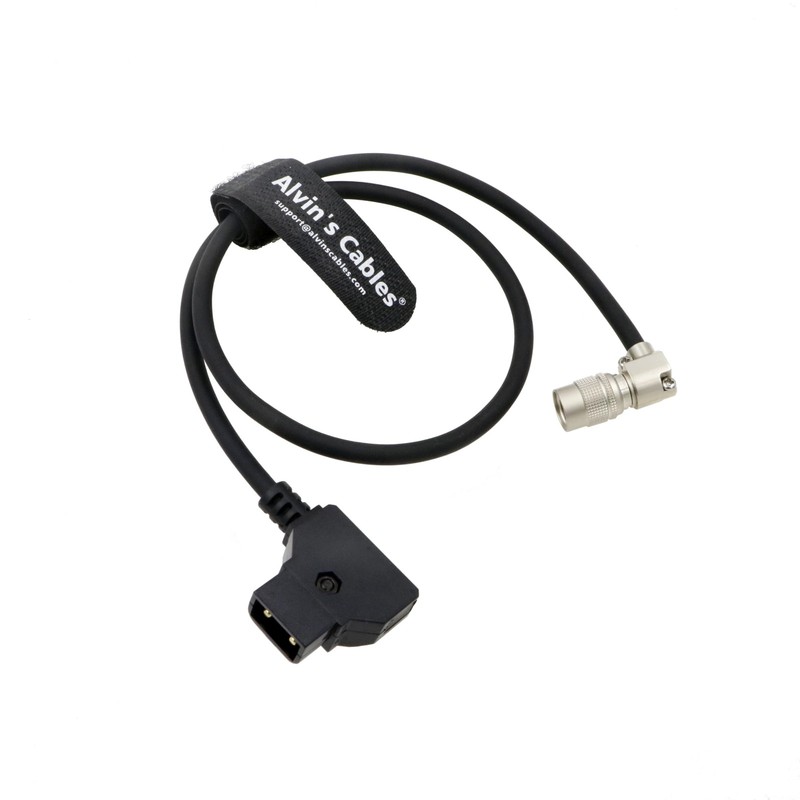 Right Angle Hirose 4 Pin Male To DTap Power Cable Fit 688/644/633 50cm gallery