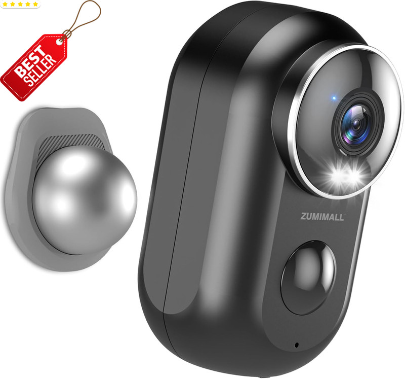2K Wireless Security Camera Outdoor 3MP Color Night Vision 2Way Talk IP66 US