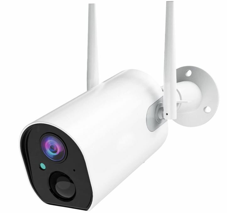 Wireless Outdoor Security Camera, Rechargeable Battery-Powered Home Security WiF