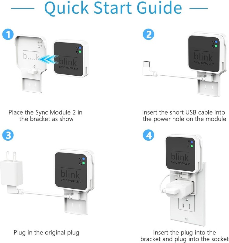 2-Pack Wall Mount for Blink Sync Module 2 - Quick Installation & Compact Design gallery