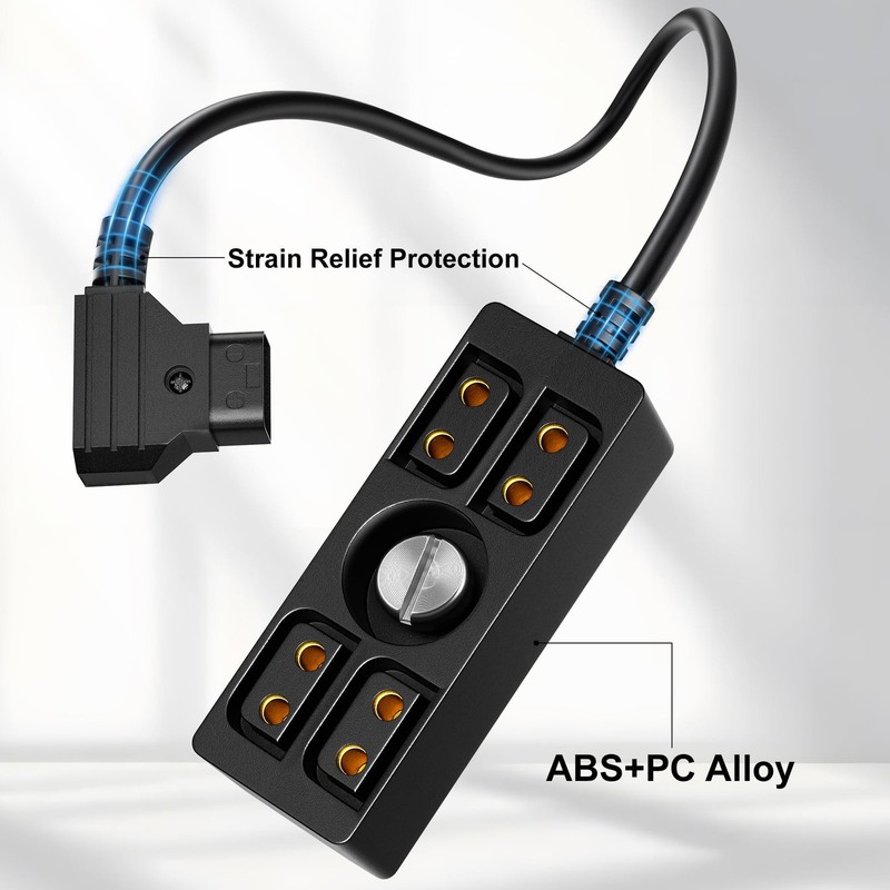 Dtap Splitter with Screw Power Cable for V-Mount|Gold-Mount Battery, Dtap to ... gallery
