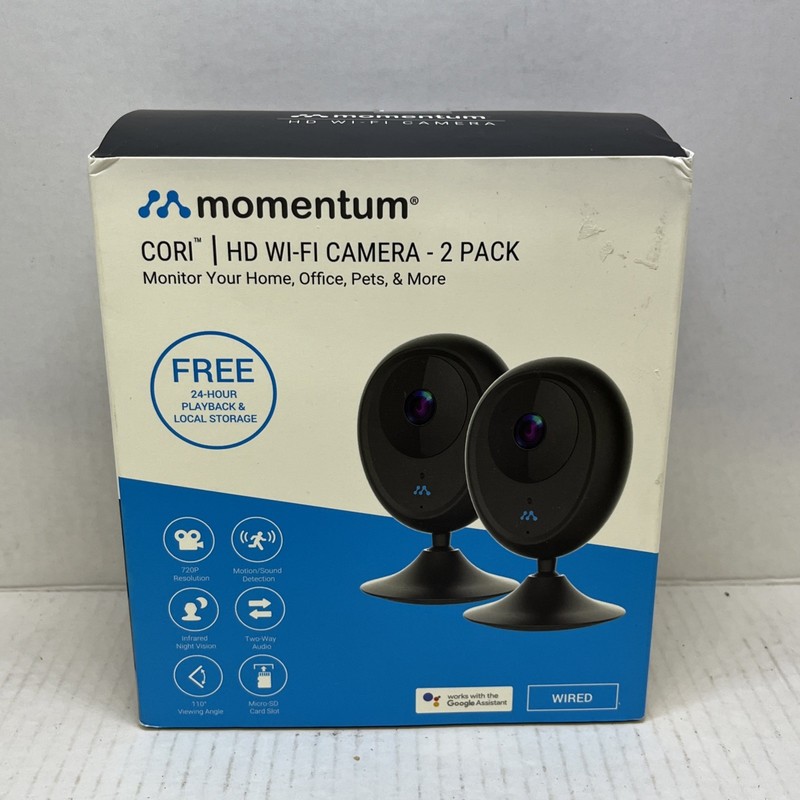 Momentum Cori HD WiFi Camera 2 Pack MOCAM SIG02 NEVER USED Home Security gallery
