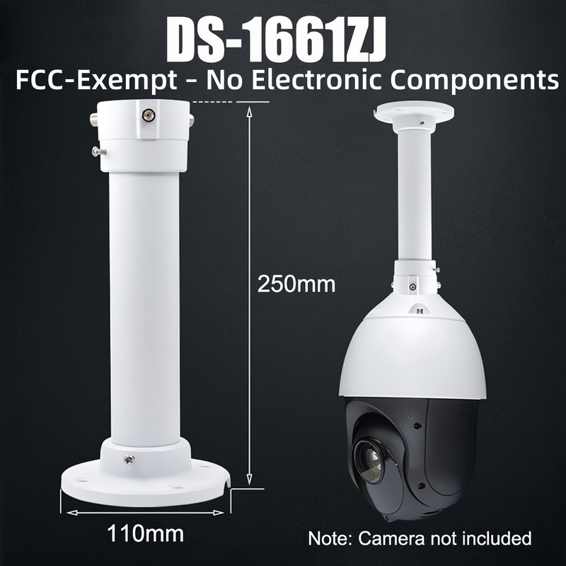 10"/25cm CCTV Camera Ceiling Mount Bracket, Security Surveillance Camera Ceil... gallery