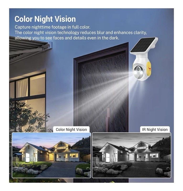 4G 1080p Security Camera Smart AI Human Detect Battery/Solar 2-Way Talk Pan/Tilt gallery