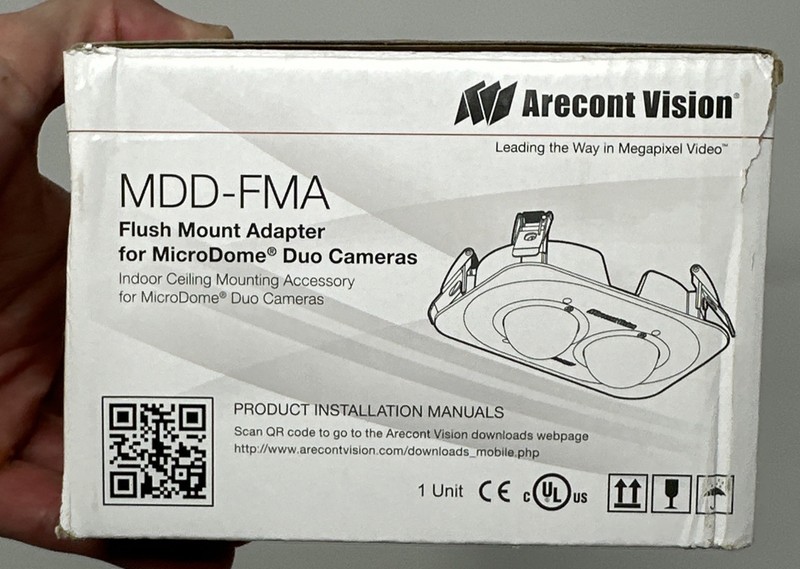Arecont Vision MDD-FMA Flush Mount Adapter for MiroDome Duo Cameras
