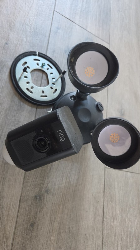 Ring Floodlight Cam Pro Outdoor Wired Wi-Fi 1080p Network Camera in Black