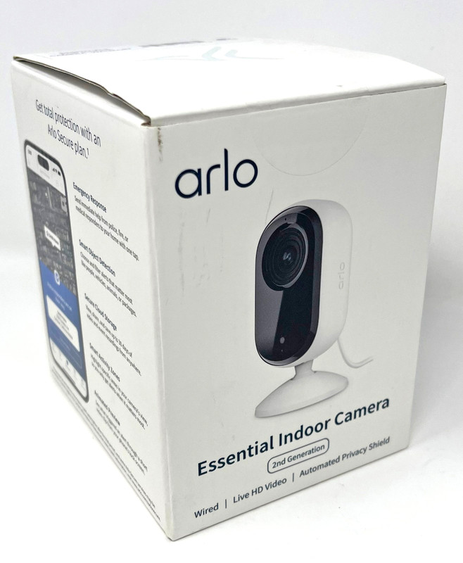 Arlo VMC2060 Essential Indoor Camera HD (2nd Generation) – Wired 1080p Security