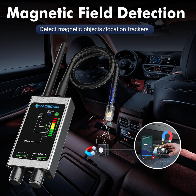 Portable Hidden Camera & Bug Detector for Ultimate Privacy Protection gallery