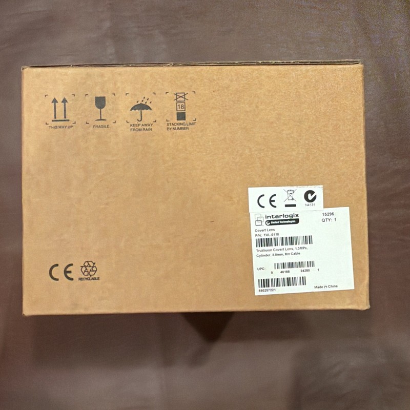 Interlogix TVL-0110 Covert Lens 1.3MPx cylinder 2.0mm, 8m cable gallery